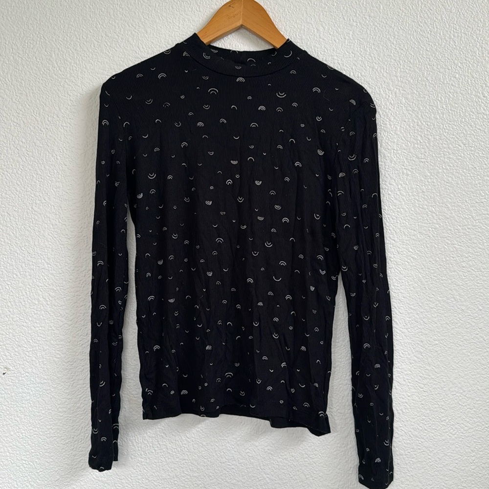 Rainbow Mock Neck Long Sleeve